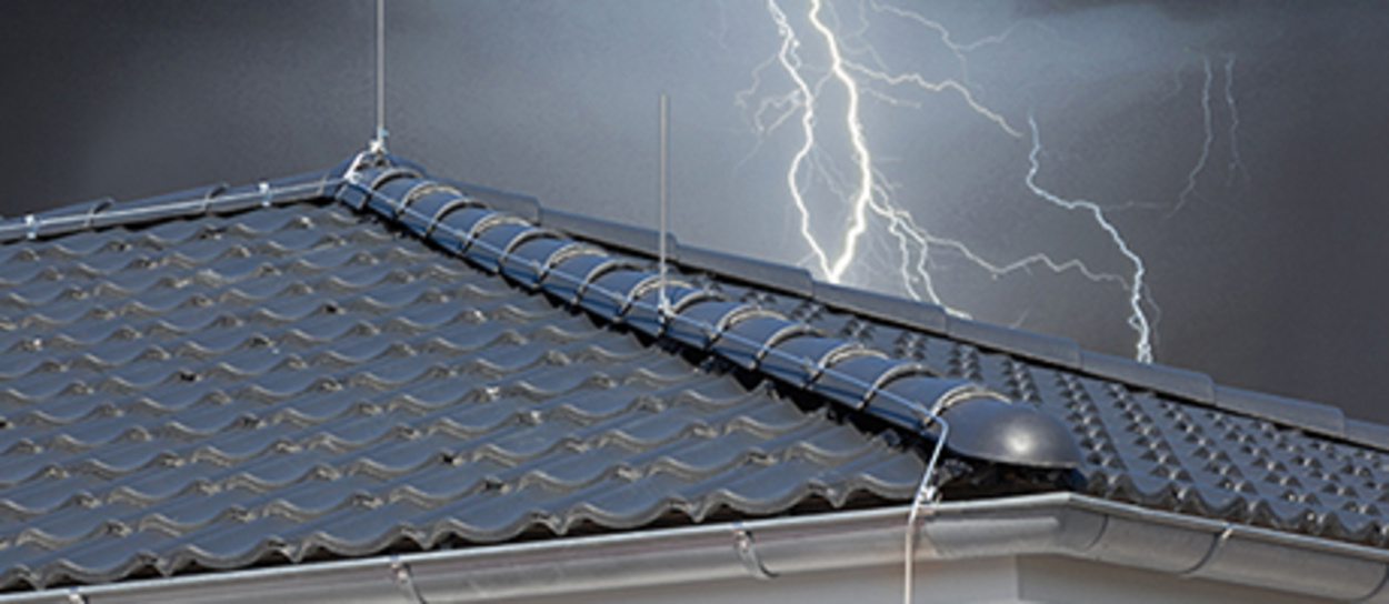 Äußerer Blitzschutz bei Elektro Jung GmbH in Großkrotzenburg