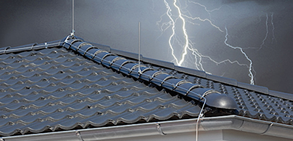Äußerer Blitzschutz bei Elektro Jung GmbH in Großkrotzenburg